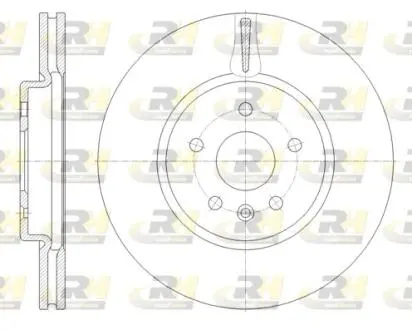 Диск тормозной (передний) Opel Astra K 15-(300x26) R16 PRO (заменено на 92277205) ROADHOUSE 6179410