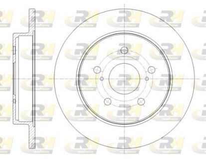 Гальмівний диск ROADHOUSE 61795.00 (фото 1)