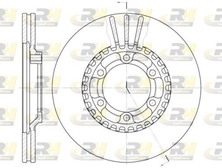 Гальмівний диск ROADHOUSE 644610