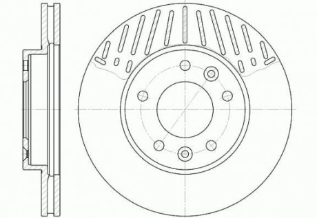 Тормозной диск ROADHOUSE 688510 (фото 1)