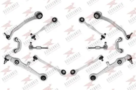 Комплект важелів підвіски (передньої) Audi A4 94-00/A6 97-05/VW Passat B5 00-05 (тонкий палец/повний) RODRUNNER KTA153