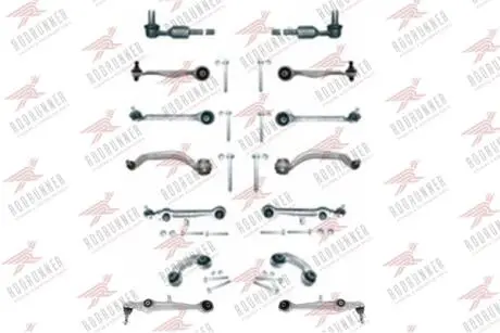 Комплект важелів підвіски (передньої) Audi A4 94-00/A6 97-05/VW Passat B5 00-05 (тонкий палец/повний) RODRUNNER KTA577T
