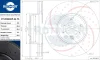 Диск тормозной высокоуглеродистый с перфорацией и слотированием с графитовым покрытием ROTINGER RT20344HP-GLT5 (фото 1)