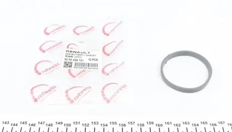 Прокладка дроссельной заслонки Renault Megane II 1.4/1.6 16V 03- (K4M/K4J) ROTWEISS RWS1771