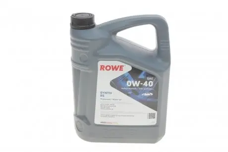 Олива 0W40 HIGHTEC SYNTH RS (5L) (MB 229.5/Porsche A40/VW 502 00/505 00) (ACEA A3/B4) (API SN/CF) Rowe 20020-0050-99