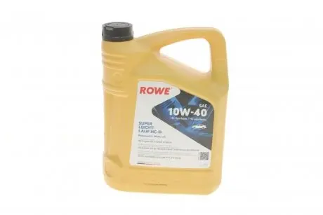 Олива 10W40 HIGHTEC SUPER LEICHTLAUF HC-O (5L) (VW 501 01/505 00/MB 229.3/226.5/229.1/RN 0700/0710) Rowe 20058-0050-99