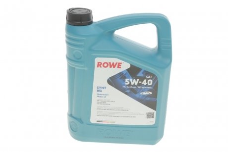 Олива 5W40 HIGHTEC SYNT RSi (4L) (MB 229.3/226.5/Porsche A40/VW 502 00/505 00/RN 0700/0710) Rowe 20068-0040-99