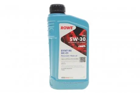 Олива 5W30 HIGHTEC SYNT RS HC-C1 (1L) (Jaguar Land Rover STJLR.03.5005/Ford WSS-M2C934-B/Mazda) Rowe 20109-0010-99