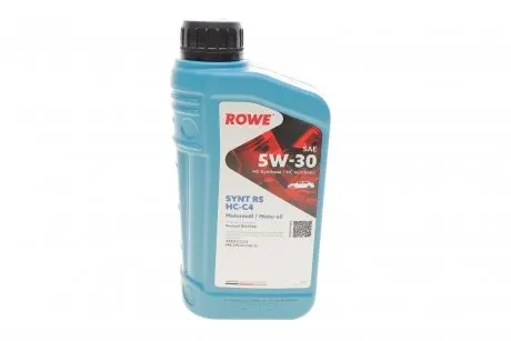 Олива 5W30 HIGHTEC SYNT RS HC-C4 (1L) (RN 0720/MB 229.51/MB 226.51) (ACEA C3,C4) Rowe 20121-0010-99