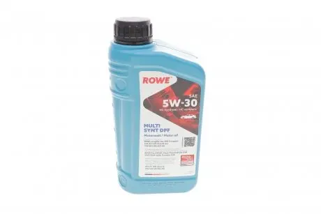 Олива 5W30 HIGHTEC MULTI SYNT DPF (1L) (BMW LL-04/MB229.51/229.31/229.52/VW504 00/507 00/GM dexos2) Rowe 20125-0010-99