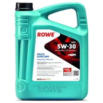 Олива 5W30 HIGHTEC MULTI SYNT DPF (4L) (BMW LL-04/MB229.51/229.31/229.52/VW504 00/507 00/GM dexos2) Rowe 20125-0040-99