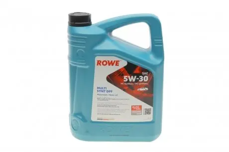Олива 5W30 HIGHTEC MULTI SYNT DPF (5L) (BMW LL-04/MB229.51/229.31/229.52/VW504 00/507 00/GM dexos2) Rowe 20125-0050-99