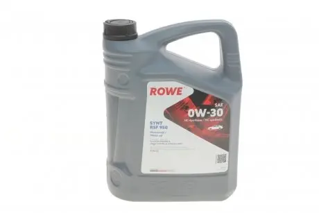 Олива 0W30 HIGHTEC SYNT RSF 950 (5L) (Ford WSS-M2C950-A/Jaguar Land Rover STJLR.03.5007) (ACEA C2) Rowe 20150-0050-99