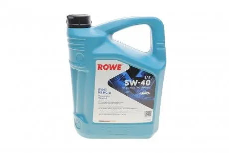Олива 5W40 HIGHTEC SYNT RS HC-D (5L) (BMW LL-01/MB 229.5/Porsche A40/VW 502 00/505 00) Rowe 20163-0050-99