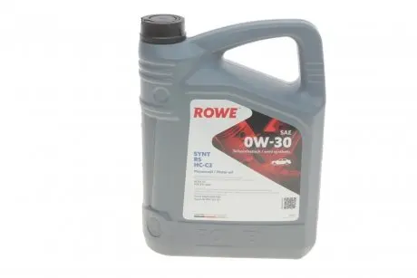 Олива 0W30 HIGHTEC SYNT RS HC-C2 (4L) (9.55535-DS1/GS1/18-1811 SC1 LV/PSA B71 2312) (ACEA C2) Rowe 20247-0040-99