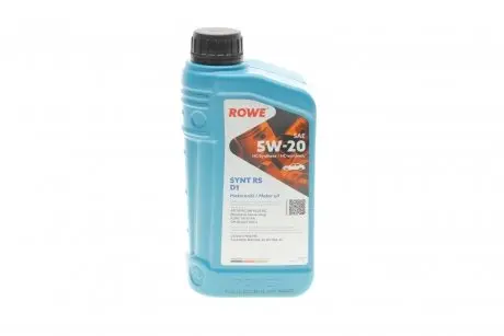 Олива 5W20 HIGHTEC SYNT RS D1 (1L)(WSS-M2C945-A/-B1/960-A1/MS6395/dexos1 Gen 2)(API SP RC/SN PLUS RC Rowe 20342-0010-99