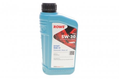 Олива 5W30 HIGHTEC SYNT RSR 17 (1L) (MB 226.52/Renault RN17/RN 0700/0710) (ACEA C3) Rowe 20370-0010-99