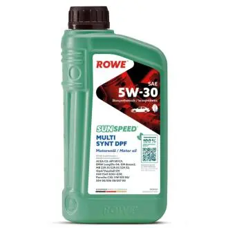 Олива 5W30 SUNSPEED MULTI SYNT DPF (1L) (BMW LL-04/MB229.51/229.31/229.52/VW504 00/507 00/GM dexos2) Rowe 4920125-0010-99