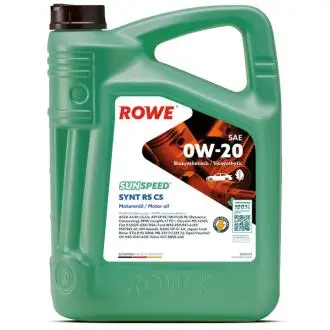 Олива 0W20 SUNSPEED SYNT RS C5 (5L) (ACEA A1/B1/C5/C6) (Longlife-17 FE+/MB 229.71/229.72/M2C962-A1) Rowe 4920379-0050-99