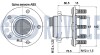 Подшипник ступицы (задней) Mitsubishi Lancer 07-/Outlander 06-12 (+ABS) RUVILLE 221686 (фото 2)