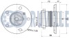 Подшипник ступицы (задней) Mini (F54/F55/F56/F57) 13-, F-580224.16 RUVILLE 221906 (фото 2)