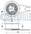 Ролик ГРМ Audi 80/Seat Toledo/VW Golf III/Passat 1.9TDI 91-99 (натяжной) (66.8х30.1) RUVILLE 540342 (фото 2)