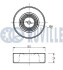 Ролик генератора BMW 3/5/7/Opel Omega B 2.5TD 94-03 (паразитный) (80х24.5) (снят с производства)) RUVILLE 540449 (фото 2)