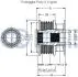 FORD Шків генератора MONDEO IV 10-, S-MAX 2.0 EcoBoost 10- RUVILLE 542353 (фото 2)