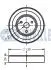 Шків, водяний насос Citroen C3/C3 Picasso 1.4-1.6 16V 09-/C4 Grand Picasso 1.6 08- RUVILLE 542392 (фото 2)
