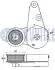 FORD Натягувач паса FIESTA VI 1.6 ST 13-, FOCUS III 1.5 EcoBoost 14-, KUGA II (DM2) 1.5 14-, VOLVO S60 II 10-15, V70 III (135) 1.6 11-15 RUVILLE 542498 (фото 2)
