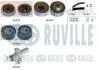 К-кт ГРМ повний Mitsubishi Grandis 2.4/Outlander 2.4 03-07 (2 ремні + 3 роліка + 1 натяжник) RUVILLE 550410 (фото 1)