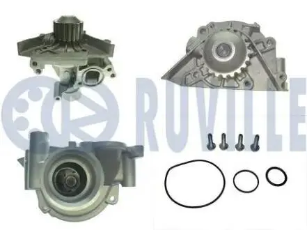 Насос воды Citroen C4/C5/C8/Jumpy/Fiat Scudo/Peugeot 206/407 2.0 16V 00- (с корпусом) (d=65mm) RUVILLE 561460