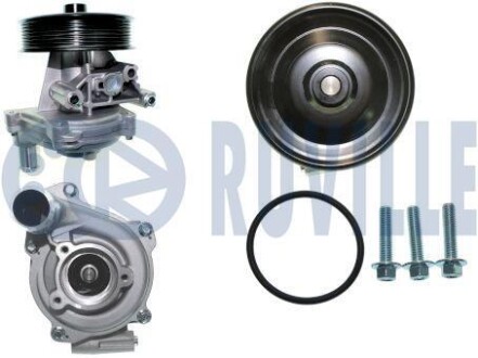 Помпа води Ford Transit/Ranger 2.2TDCi 11-/Land Rover Defender 2.2Td4 11-16 (R/B) (7 лоп) (7 кан) RUVILLE 561643