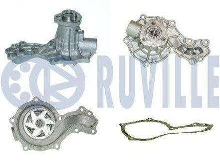 Помпа води Audi/Seat/VW 1.3-2.0/1.6-2.0i/1.6-1.9D/TD/SDI/1.8GTI/2.0E 78-03 (WPQ1161) RUVILLE 56460