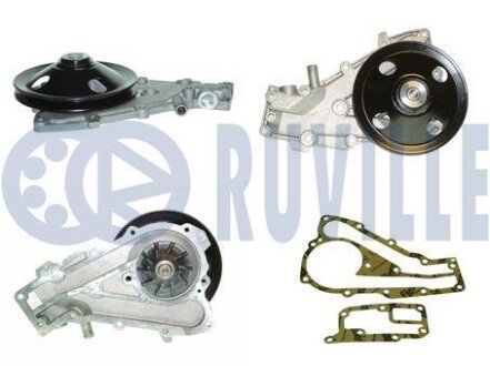 Помпа воды Renault 11/19/21/9/Super 5/Rapid 1.0/1.1/1.2/1.4 81-98 (B/B) (5 лоп) RUVILLE 56464P