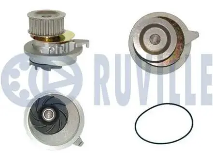 Помпа води Opel Astra F/Vectra A 1.7D/TD 88-00/Kadett E/Ascona C 1.6D/1.7D 86-91 (21z) RUVILLE 56524P