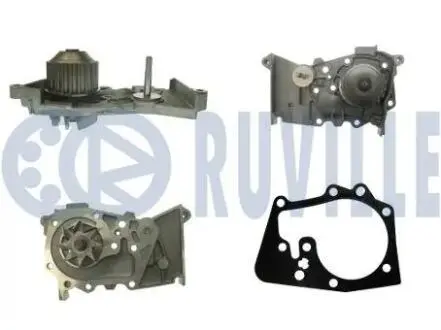 Водяна помпа (підсилена конструкція) Renault Kangoo/Megane 1.4 16V/1.6 16V RUVILLE 56970AS