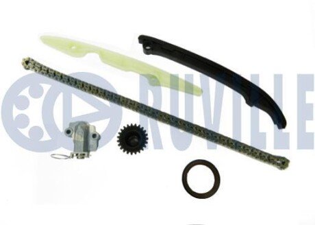 Комплект цепи ГРМ Fiat 500C/500/500L/Panda/Punto 0.9 07- RUVILLE 580087