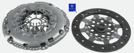 Комплект сцепления NISSAN/RENAULT Qashqai/X-trail/Laguna/Megane &quot;2,0DCi &quot;05&gt;&gt; SACHS 3000951931 (фото 1)