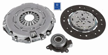 Комплект зчеплення (240мм) FIAT SEDICI, SUZUKI SX4, SX4 S-CROSS, VITARA 1.6D/2.0D 06.06- SACHS 3000990311