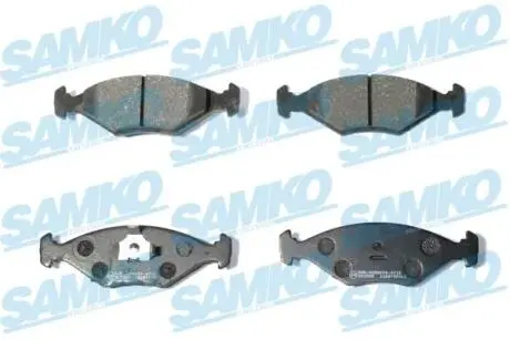 Гальмівні колодки, дискове гальмо (набір) SAMKO 5SP016