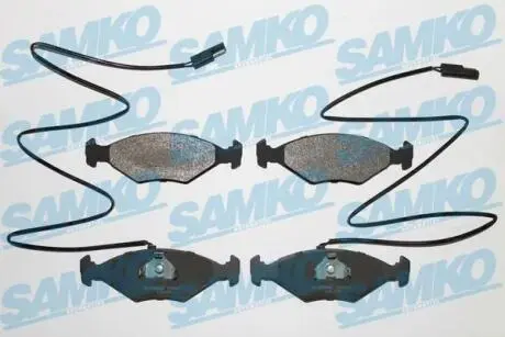 Гальмівні колодки, дискове гальмо (набір) SAMKO 5SP017