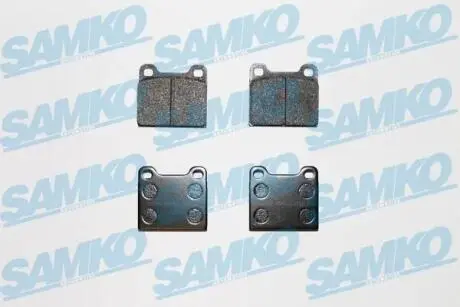 Гальмівні колодки, дискове гальмо (набір) SAMKO 5SP024 (фото 1)
