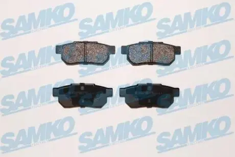 Гальмівні колодки, дискове гальмо (набір) SAMKO 5SP072