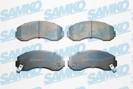 Гальмівні колодки, дискове гальмо (набір) SAMKO 5SP1007
