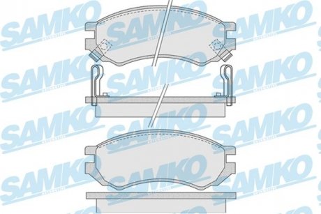 Тормозные колодки, дисковый тормоз.) SAMKO 5SP1008 (фото 1)