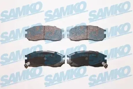 Гальмівні колодки, дискове гальмо (набір) SAMKO 5SP1012
