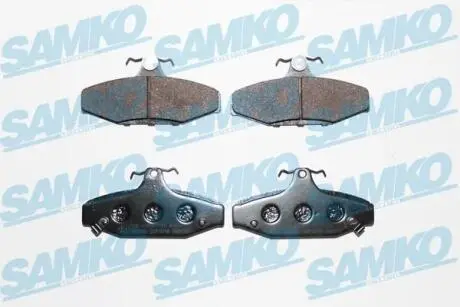 Гальмівні колодки, дискове гальмо (набір) SAMKO 5SP1018