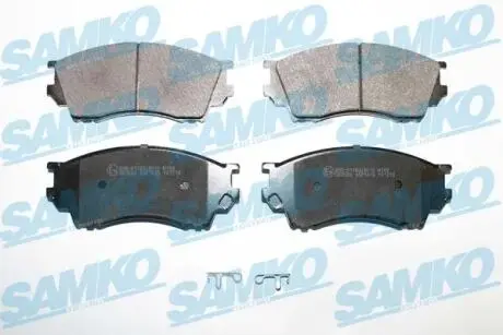 Гальмівні колодки, дискове гальмо (набір) SAMKO 5SP1019