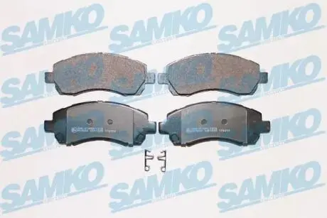 Гальмівні колодки, дискове гальмо (набір) SAMKO 5SP1025